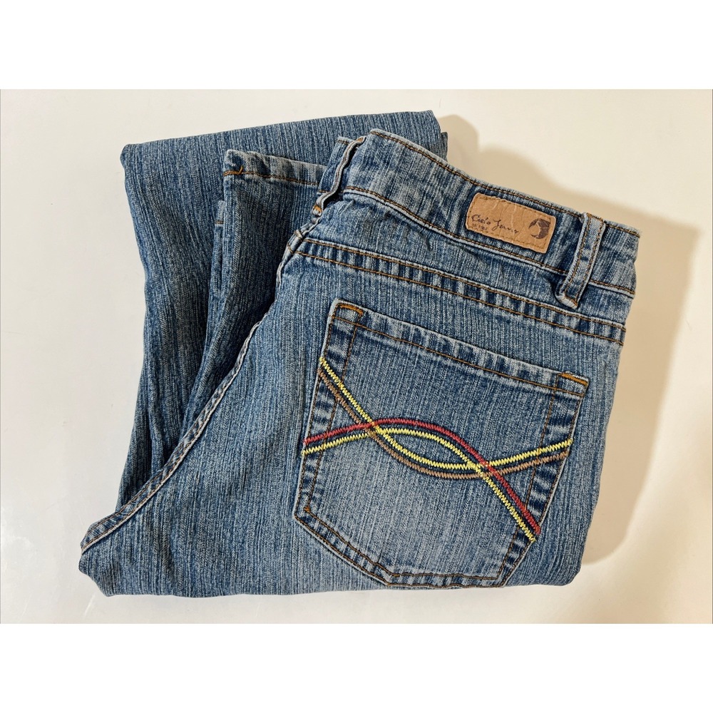Womens Cielo Denim Stretch Jeans Size 7 (28) Flared Cut